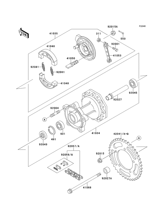 Rear hub(1/2)