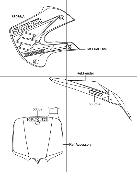 DR-Z110 Наклейка