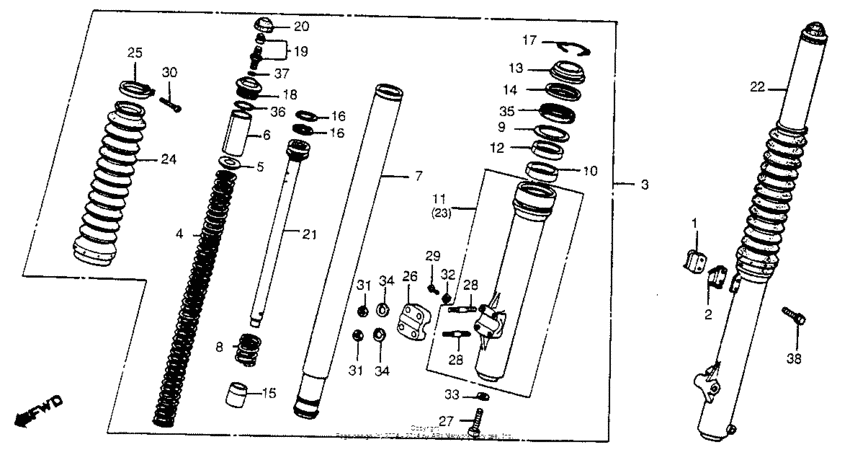 Front fork 81