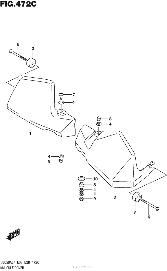 Knuckle Cover (Dl650Xal7 E33)
