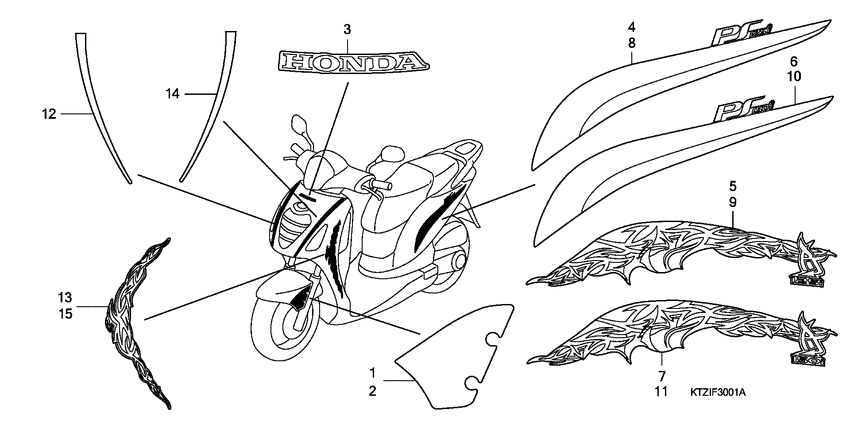 PES125R Mark / stripe