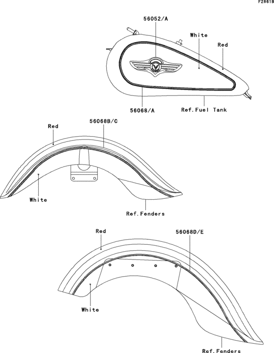 VN1500 Decals(red / white)(n8fa)