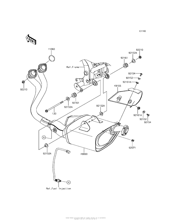 ER650 Глушитель