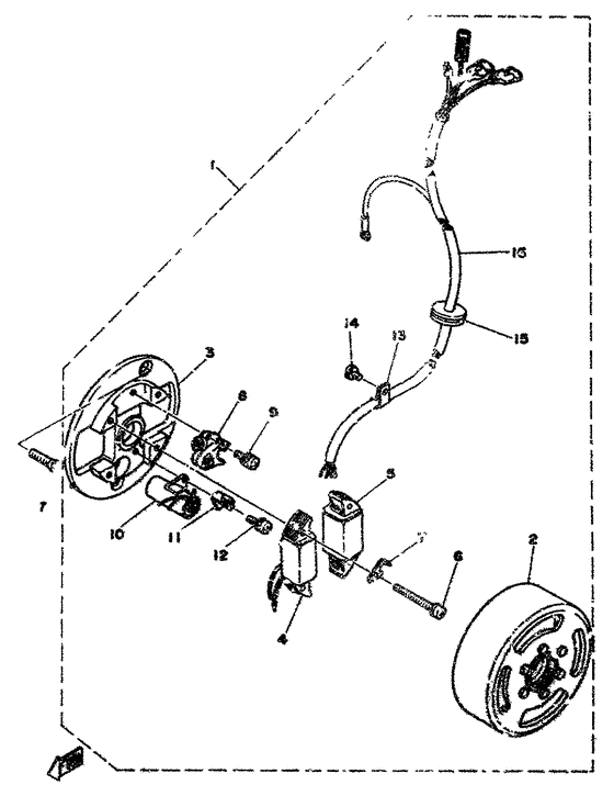 Flywheel magneto