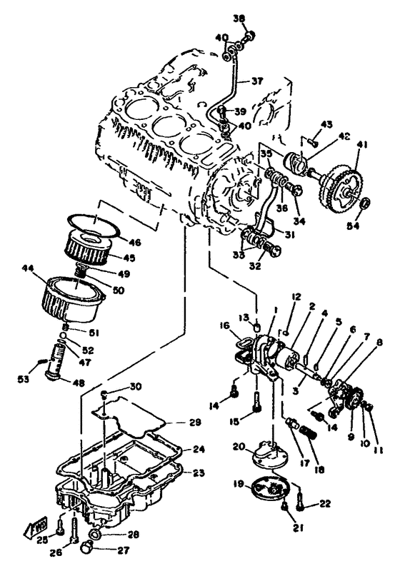 Oil pump. oil cleaner