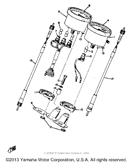 Speedometer tachometer
