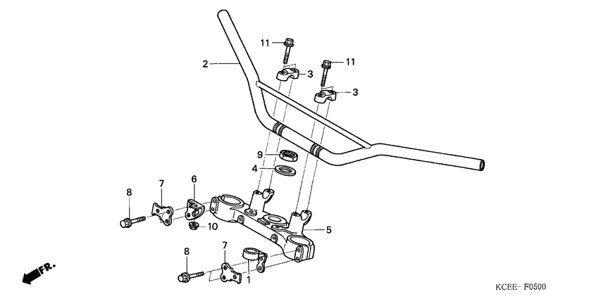 Handle pipe/top bridge