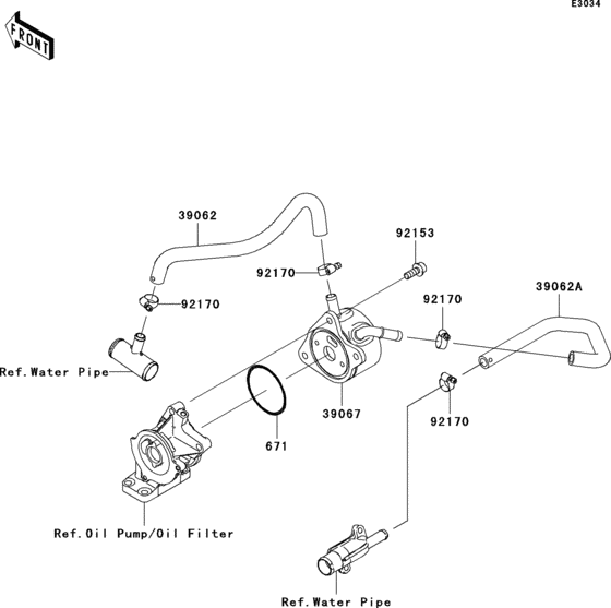 ZX600 Масляный картер
