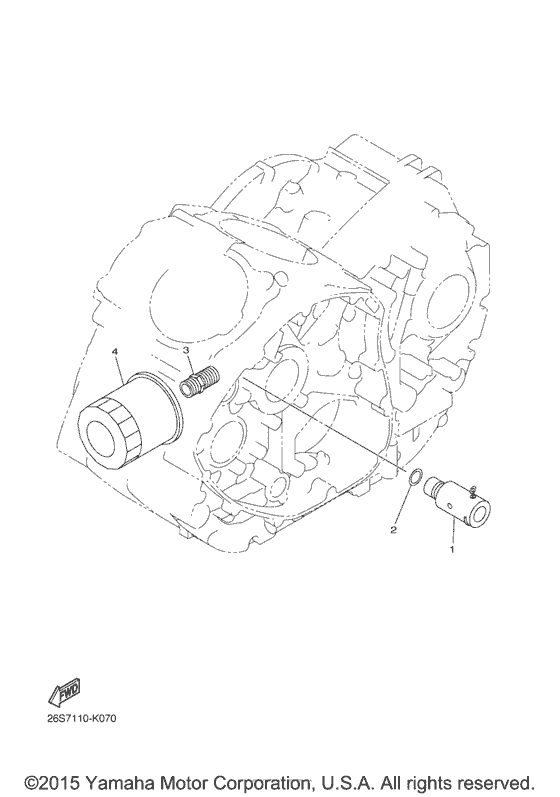 XVS950CR Масляный фильтр