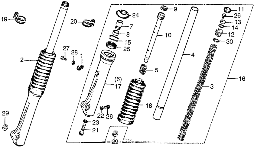 Front fork 77-78