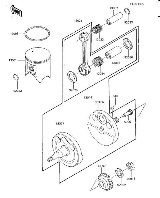 Crankshaft/piston