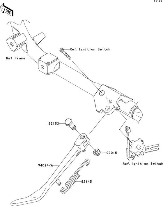 VN900 Подножка