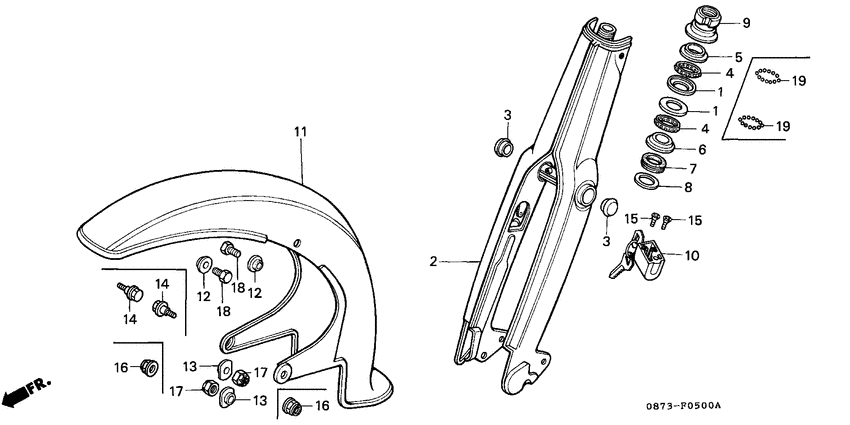 Front fork/front fender