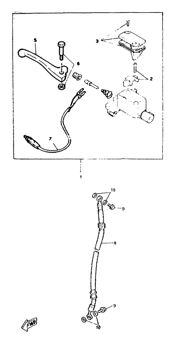 CW50RS Главный тормозной цилиндр