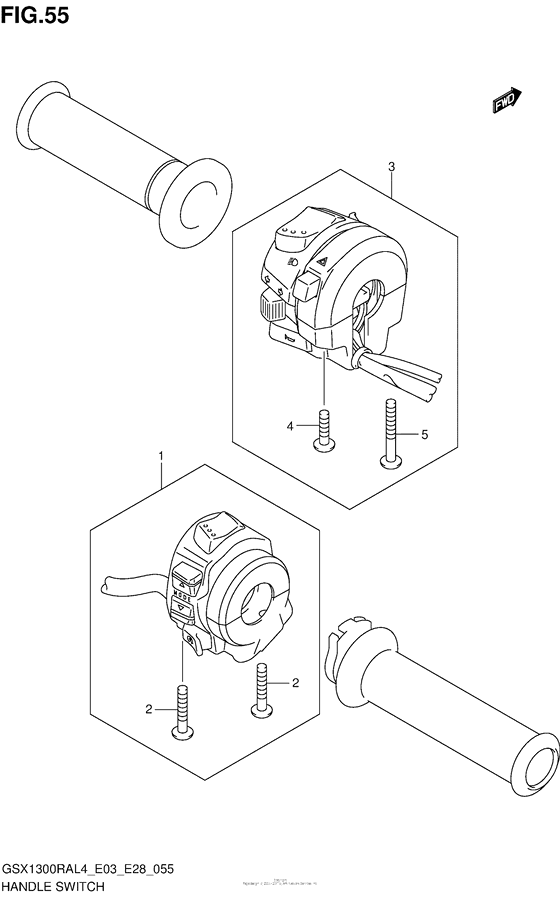 Handle Switch (Gsx1300Ral4 E33)
