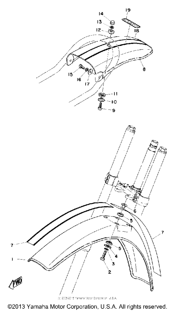 Front fender - rear fender