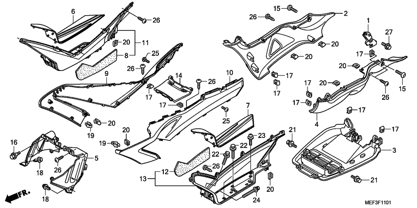 Floor step/under cover