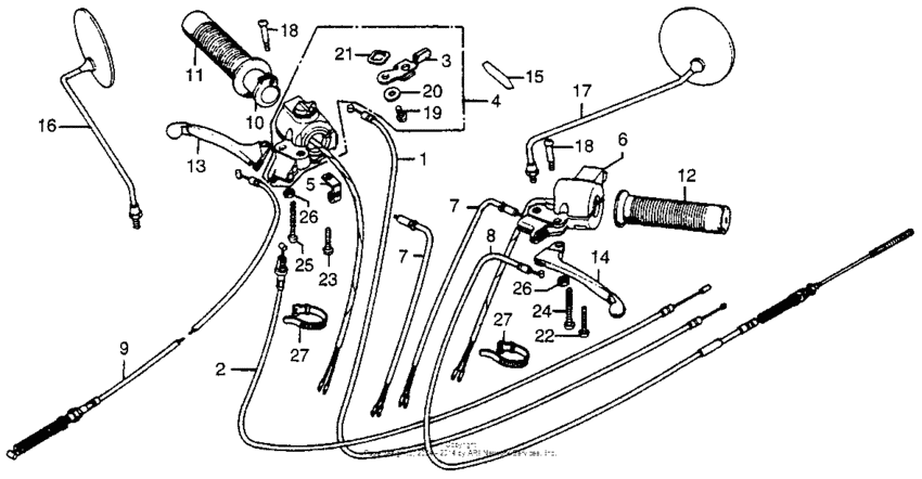 Handle lever + switch