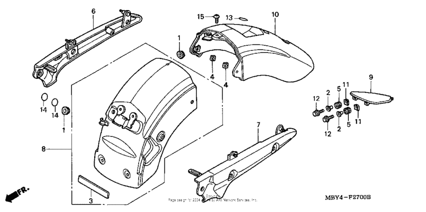 Rear fender + grab rail