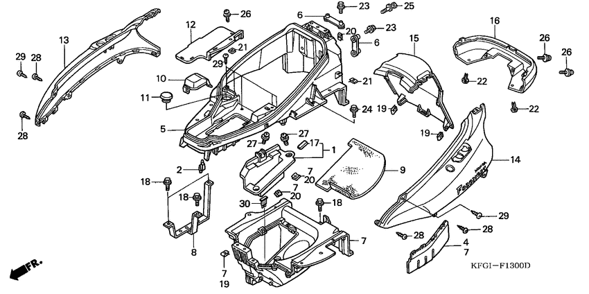 FES250 Body cover / luggage box