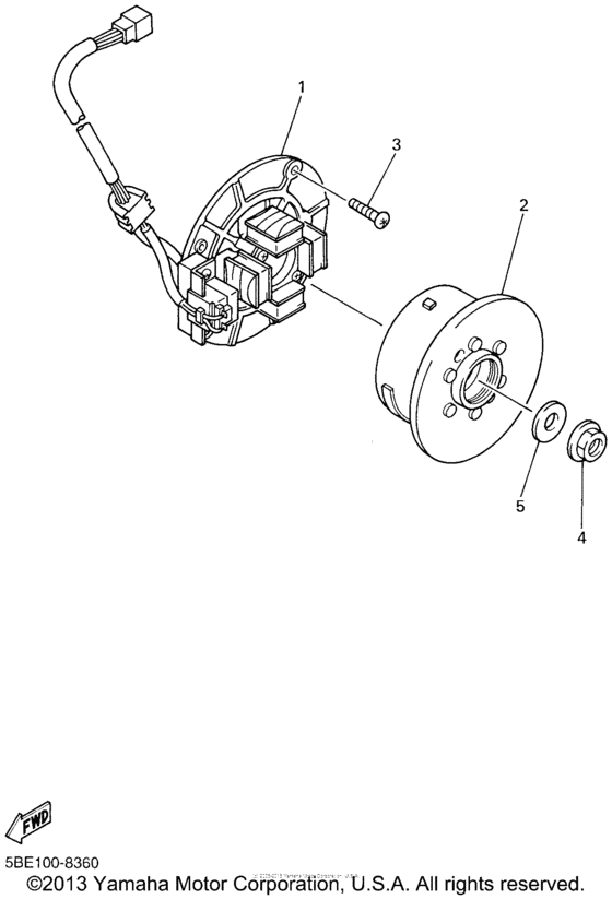 YZ426FN Генератор