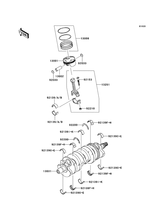 Crankshaft/piston