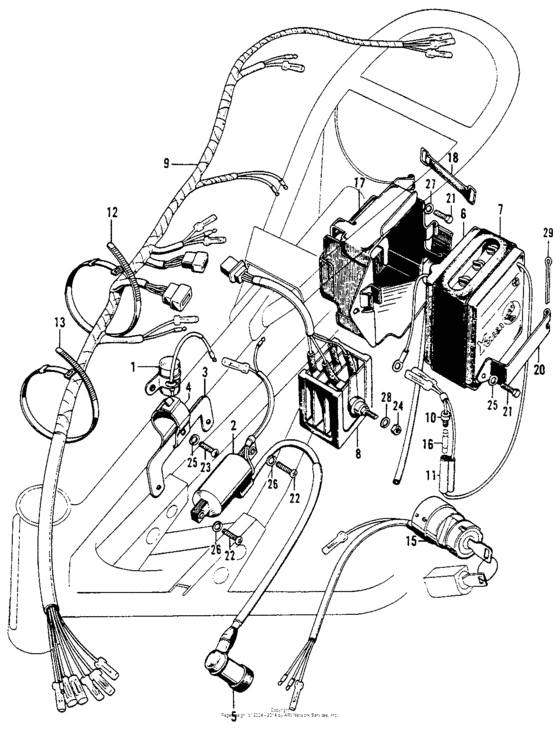 Wire harness + battery