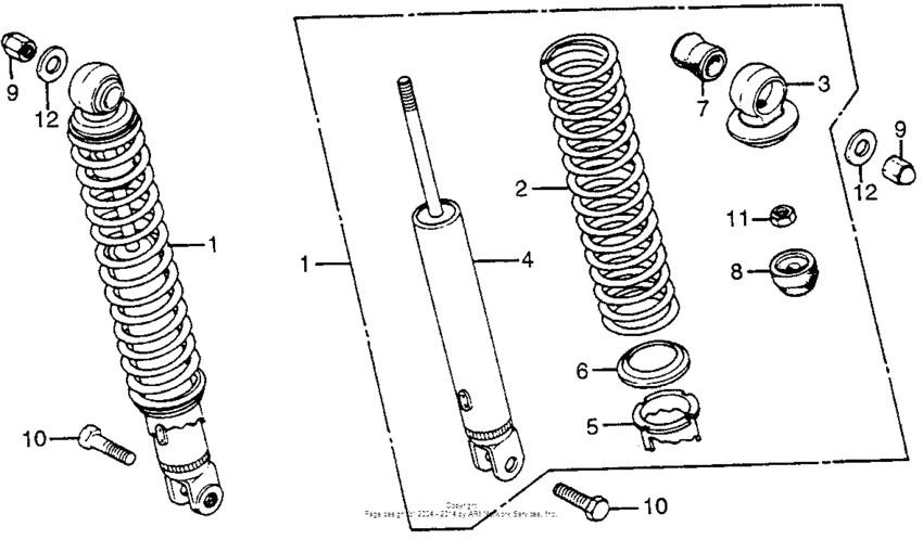 Rear shock absorber (2)
