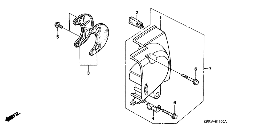 Crankcase cover ass`y  (v