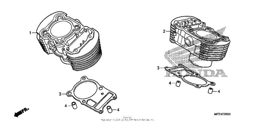VT750C2 Цилиндры