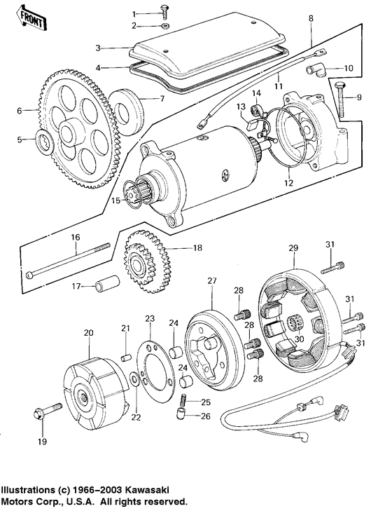 Generator/starter motor