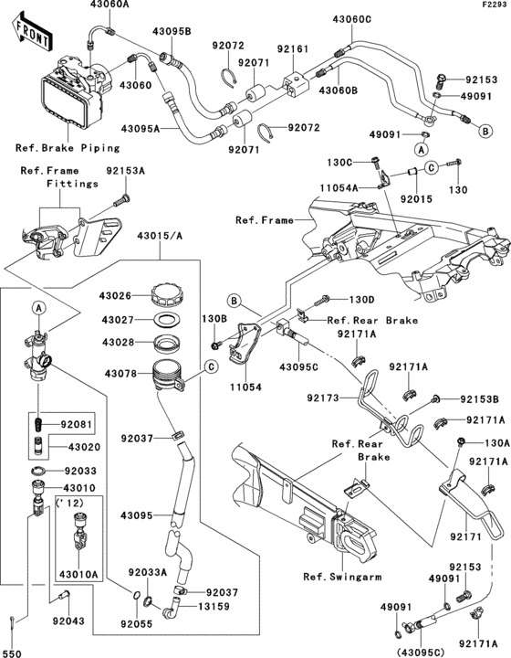 Rear master cylinder(1/2)