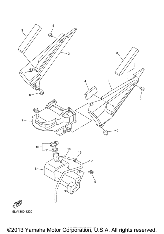 FZS1000PC Боковые обтекатели