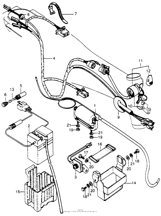 Wire harness + battery