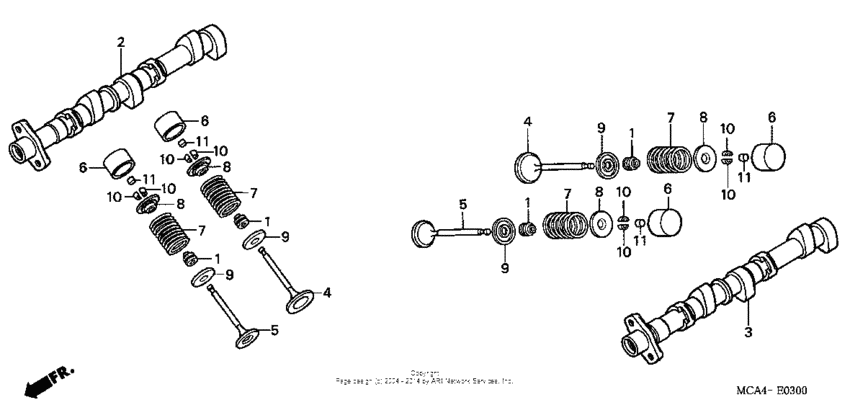 GL1800 (ABS) Распределительный вал и клапана