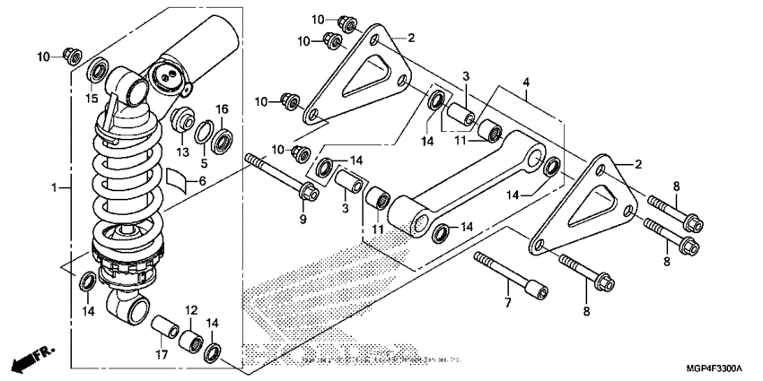  Rear shock absorber (1)