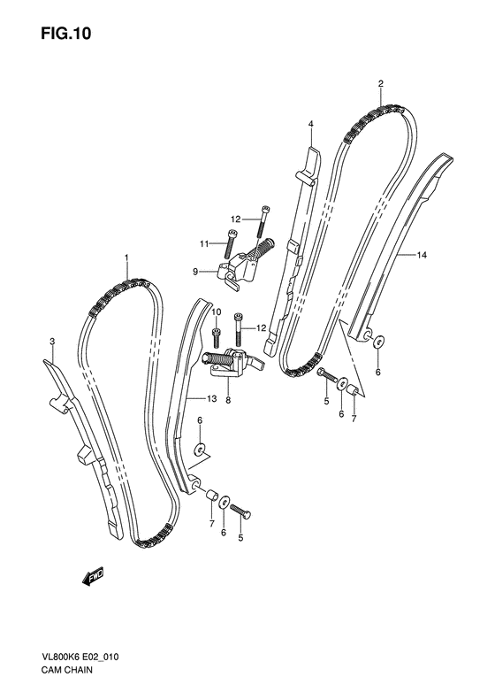 VL800 Держатель направляющей