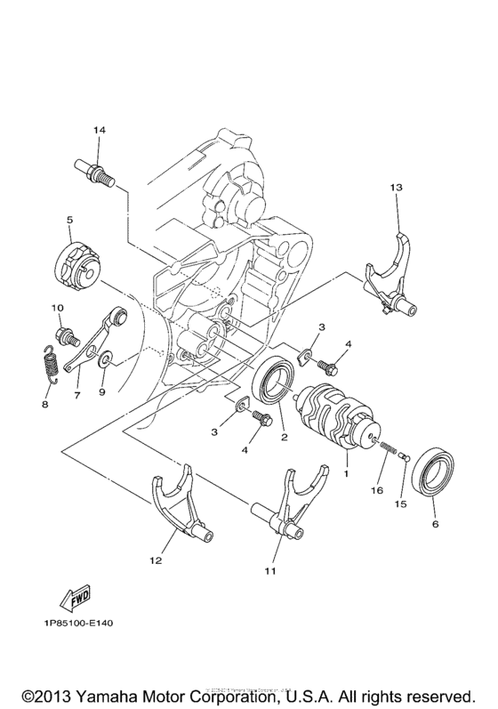 YZ250A1 Копирный вал