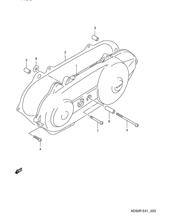 Crankcase left cover