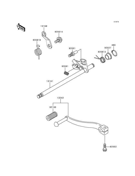 BJ250 Механизм переключения передач