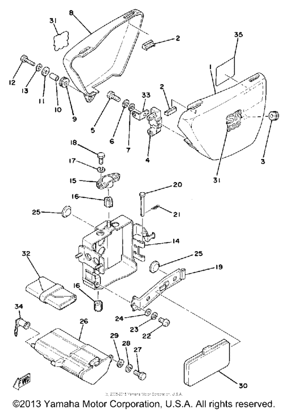 Side cover-battery box