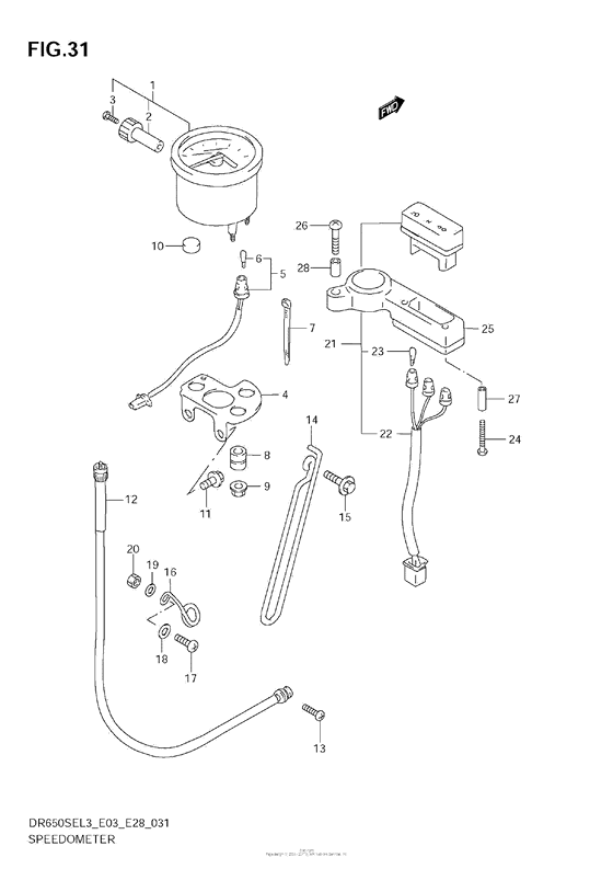 Speedometer (Dr650Sel3 E28)