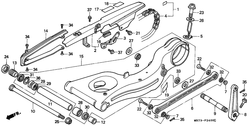 Swingarm/chain case