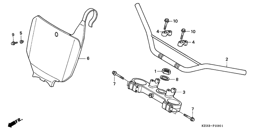 Handle pipe/top bridge