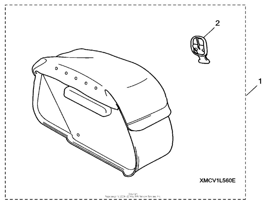 VTX1800T3 Right saddlebag