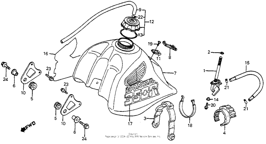 Fuel tank 85