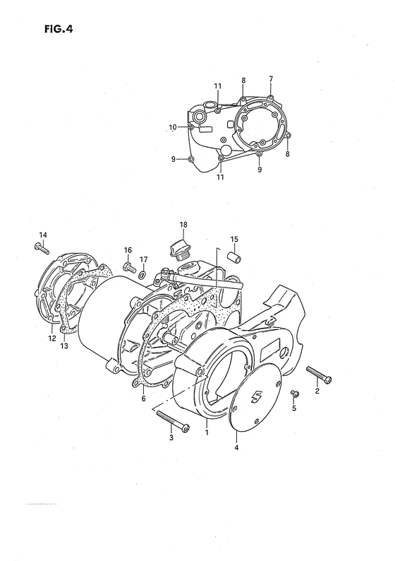Crankcase cover ass`y  (v