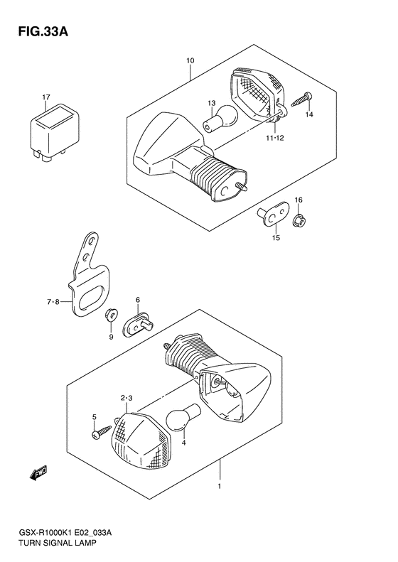 GSX-R1000 Поворотники