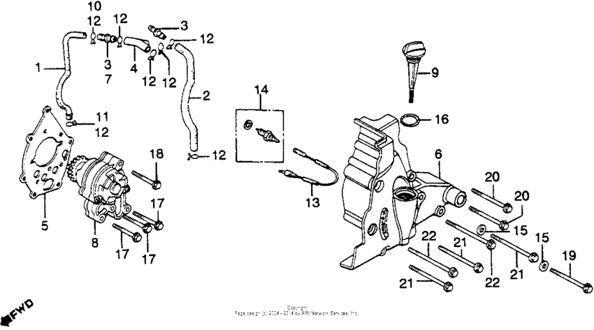 Left cover + oil pump