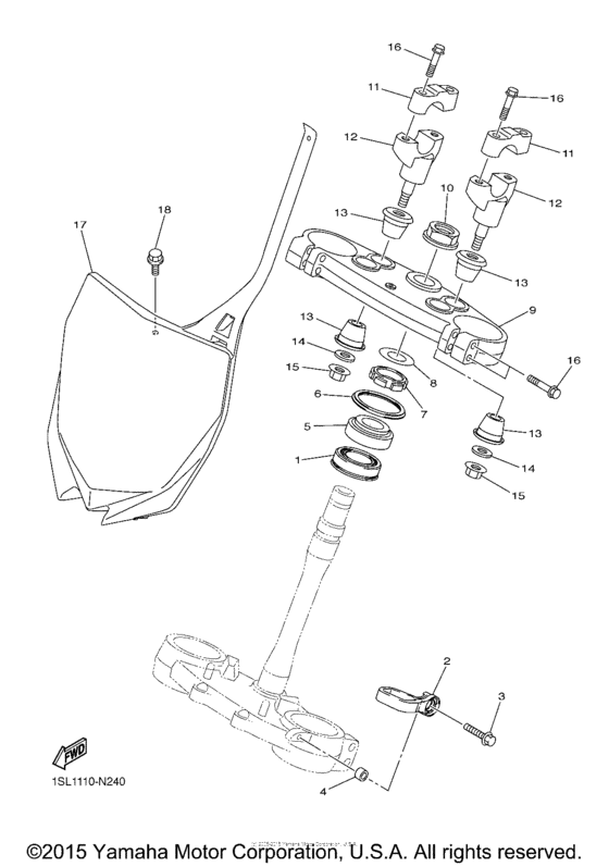 YZ250FFW Управление